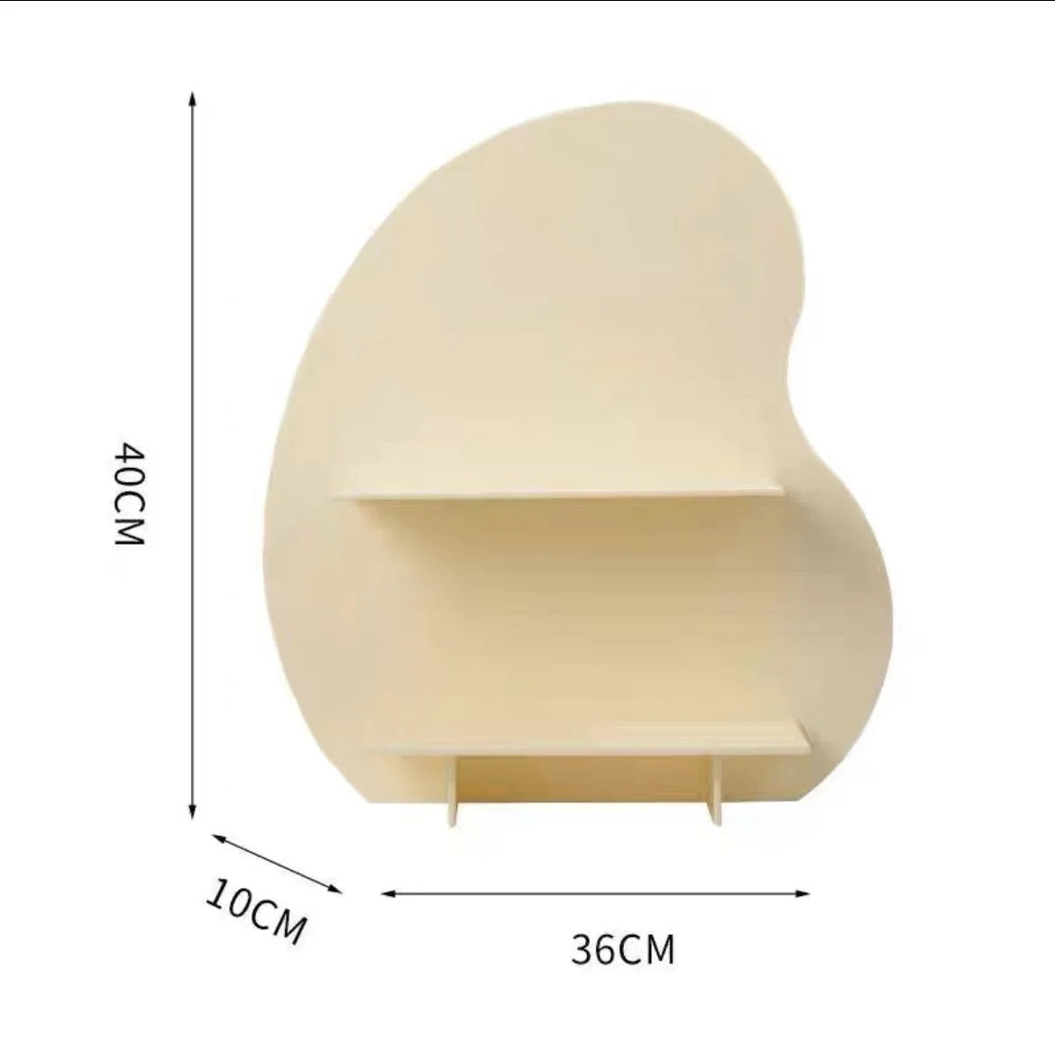 Cream incense rack