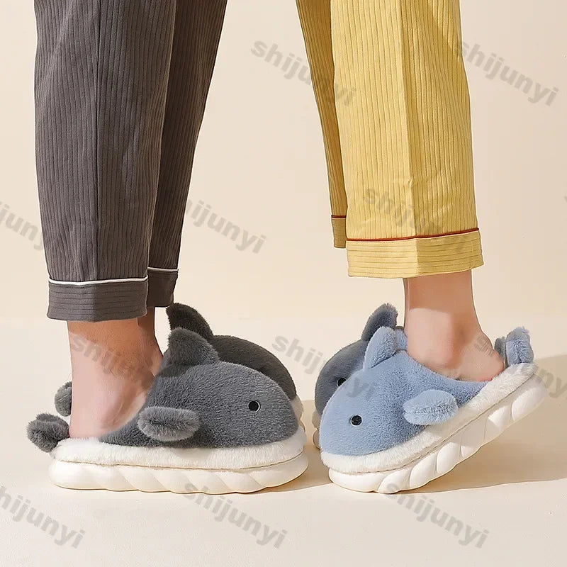Indoor suede Shark Slippers