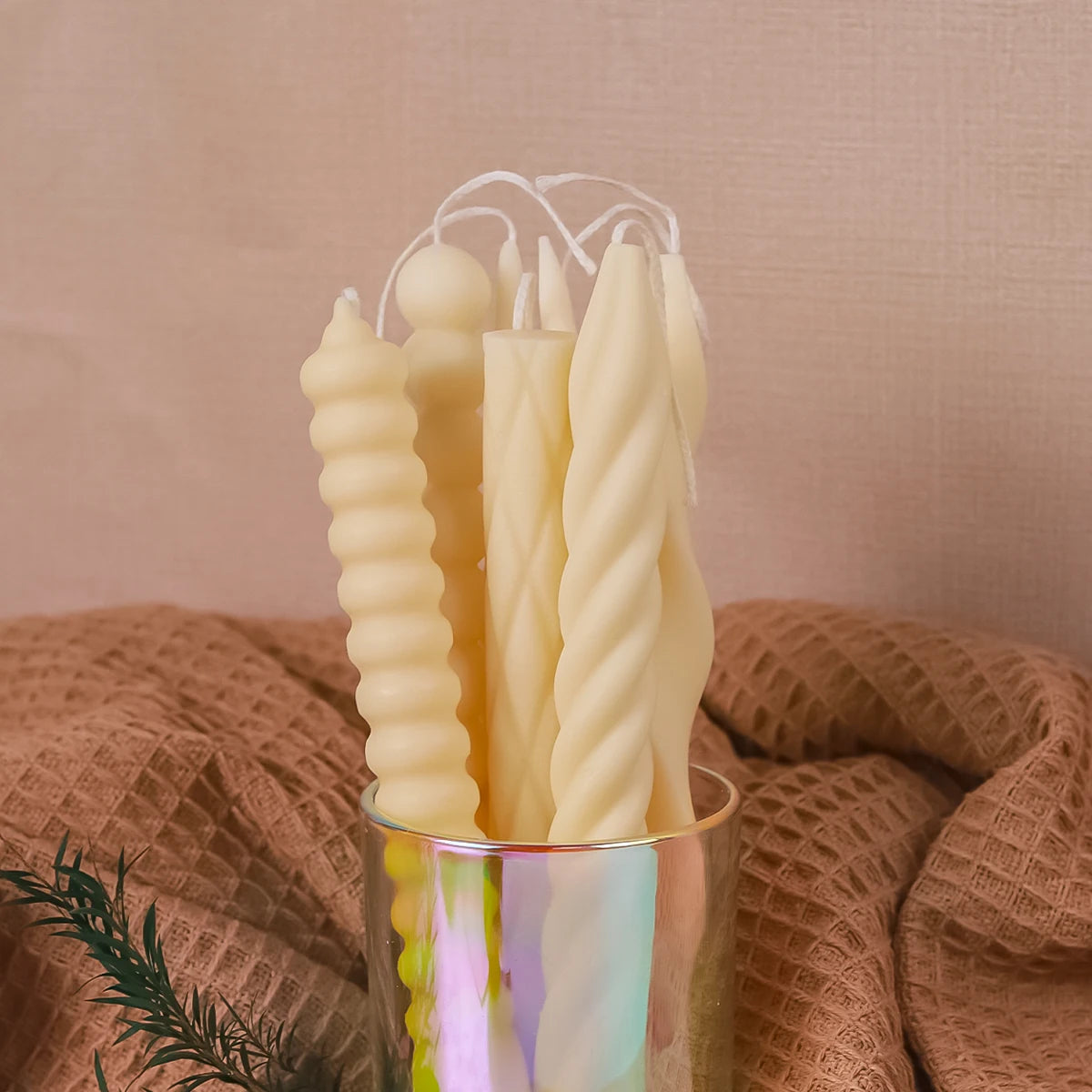 DIY Strip Taper Candle Silicone Mold